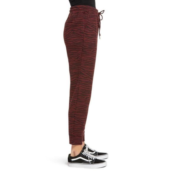 Pistola Alessa Black Cherry Tiger Slim Straight Leg Sweatpants S - Picture 4 of 16